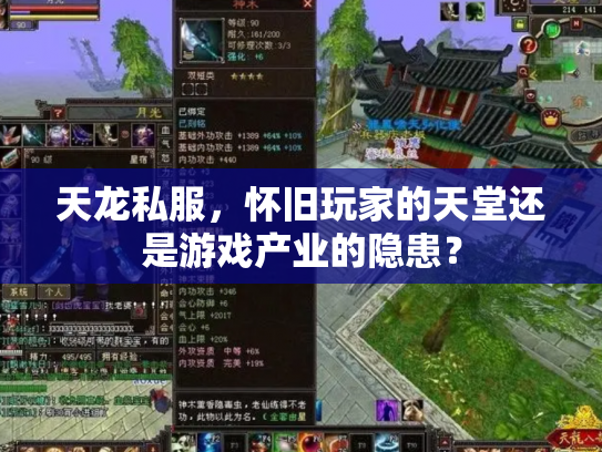 天龙私服，怀旧玩家的天堂还是游戏产业的隐患？