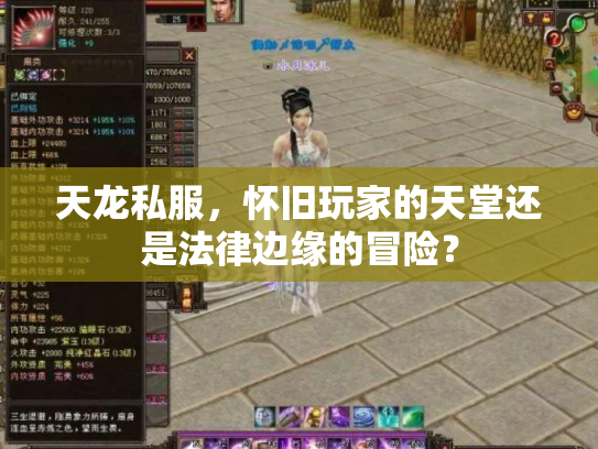 天龙私服，怀旧玩家的天堂还是法律边缘的冒险？