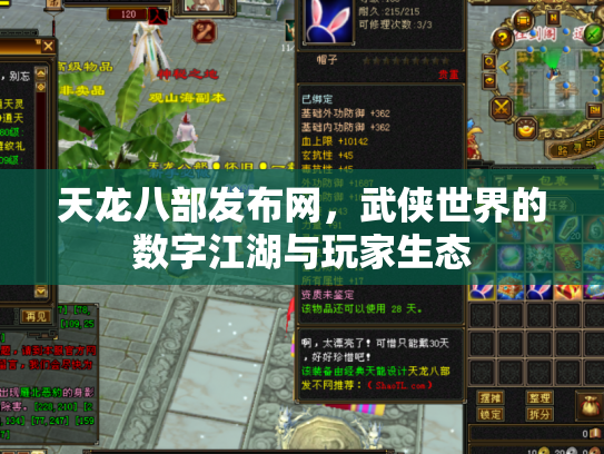 天龙八部发布网，武侠世界的数字江湖与玩家生态