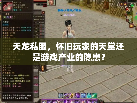 天龙私服，怀旧玩家的天堂还是游戏产业的隐患？