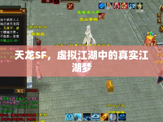 天龙SF，虚拟江湖中的真实江湖梦