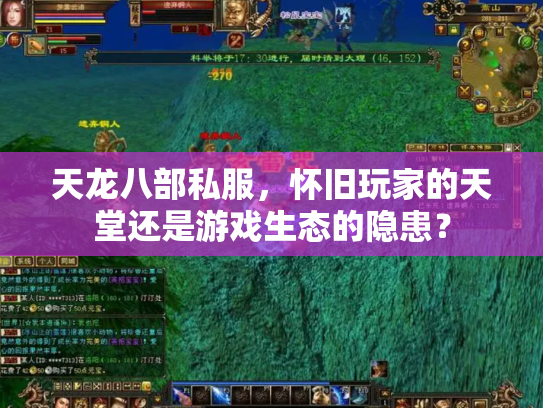 天龙八部私服，怀旧玩家的天堂还是游戏生态的隐患？