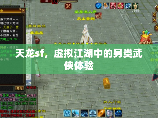 天龙sf，虚拟江湖中的另类武侠体验