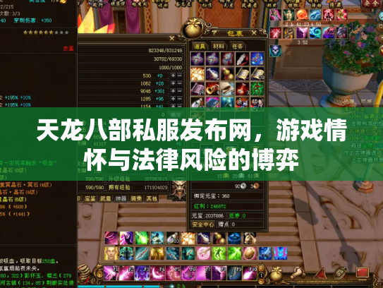 天龙八部私服发布网，游戏情怀与法律风险的博弈