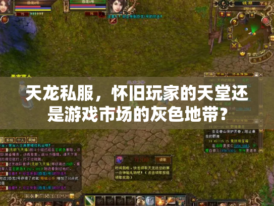 天龙私服，怀旧玩家的天堂还是游戏市场的灰色地带？