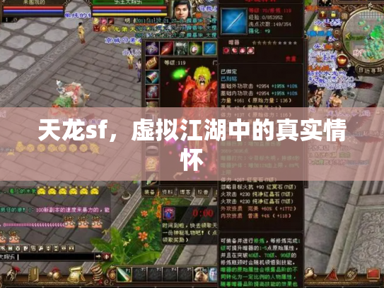 天龙sf，虚拟江湖中的真实情怀
