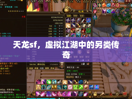 天龙sf，虚拟江湖中的另类传奇