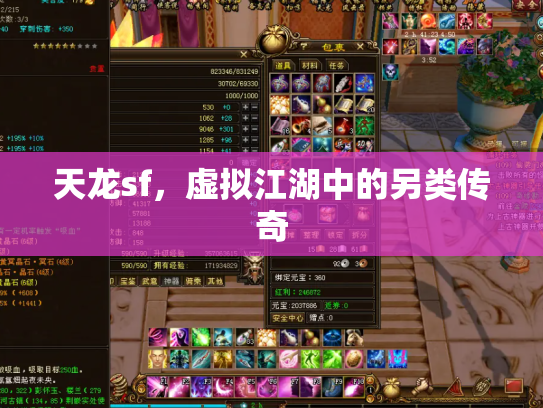 天龙sf，虚拟江湖中的另类传奇
