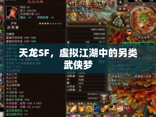 天龙SF，虚拟江湖中的另类武侠梦
