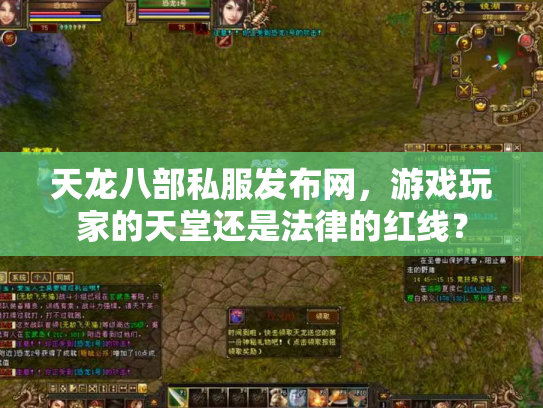 天龙八部私服发布网，游戏玩家的天堂还是法律的红线？