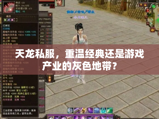 天龙私服，重温经典还是游戏产业的灰色地带？