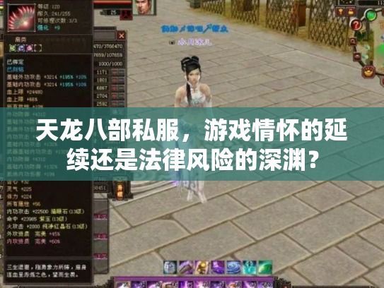 天龙八部私服，游戏情怀的延续还是法律风险的深渊？