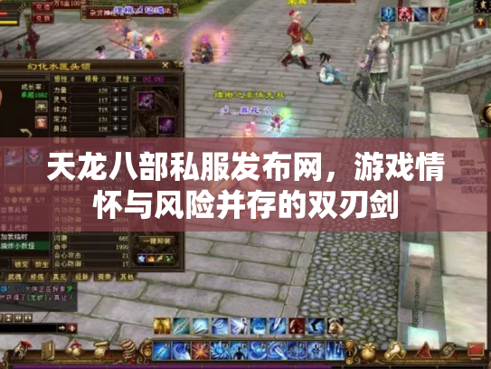 天龙八部私服发布网，游戏情怀与风险并存的双刃剑