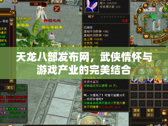 天龙八部发布网，武侠情怀与游戏产业的完美结合