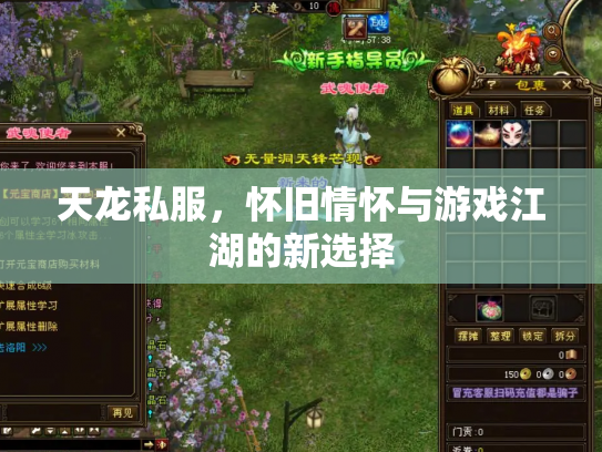 天龙私服，怀旧情怀与游戏江湖的新选择