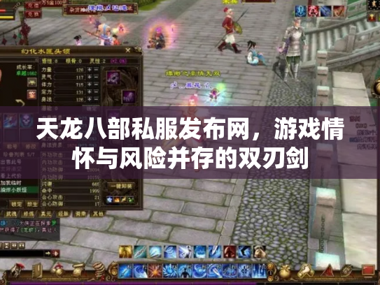 天龙八部私服发布网，游戏情怀与风险并存的双刃剑