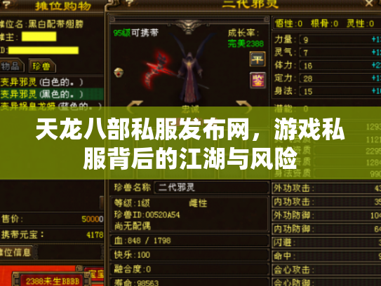 天龙八部私服发布网，游戏私服背后的江湖与风险