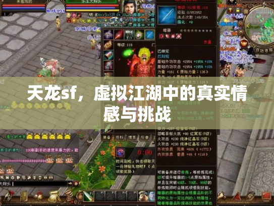 天龙sf，虚拟江湖中的真实情感与挑战