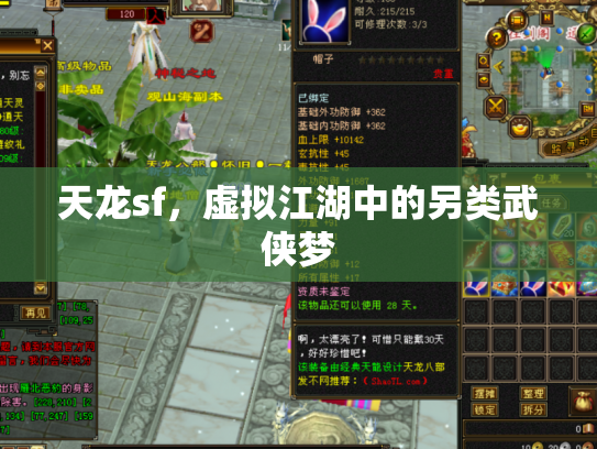 天龙sf，虚拟江湖中的另类武侠梦