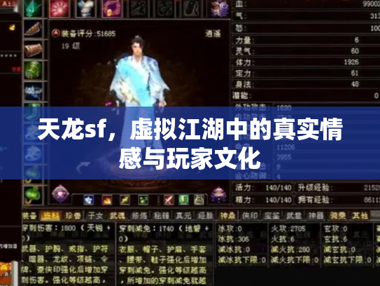 天龙sf，虚拟江湖中的真实情感与玩家文化