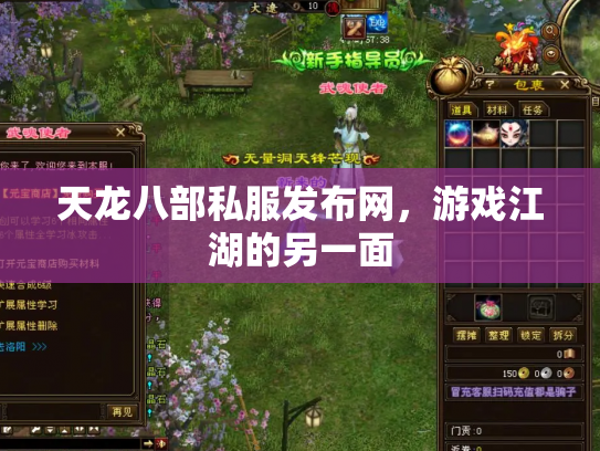 天龙八部私服发布网，游戏江湖的另一面
