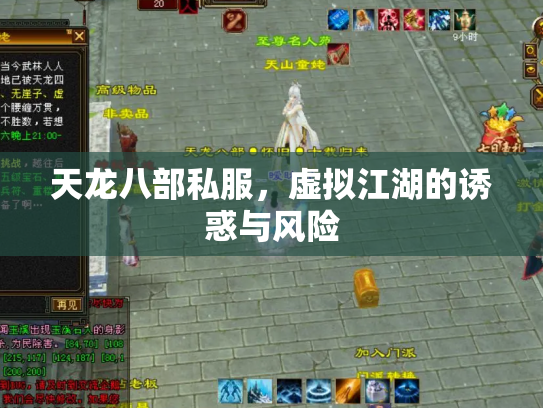 天龙八部私服，虚拟江湖的诱惑与风险