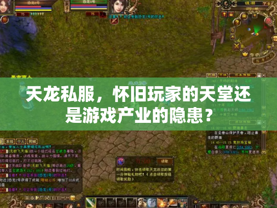 天龙私服，怀旧玩家的天堂还是游戏产业的隐患？