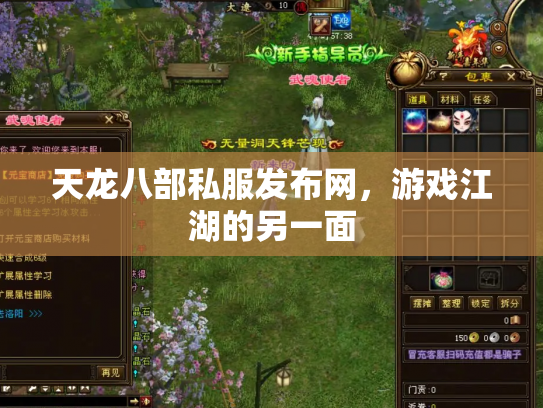 天龙八部私服发布网，游戏江湖的另一面