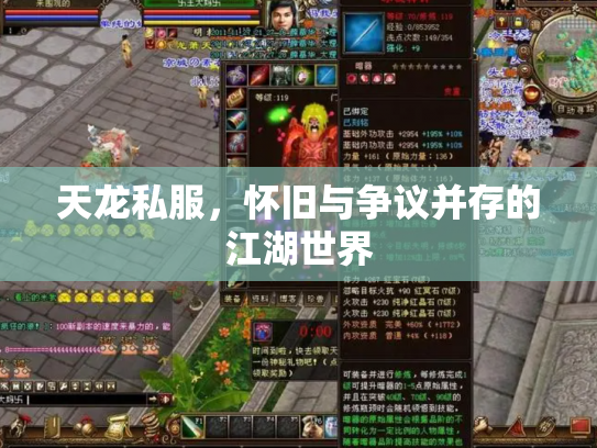 天龙私服，怀旧与争议并存的江湖世界