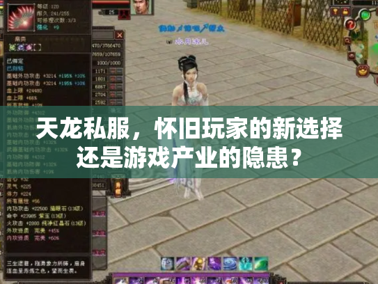 天龙私服，怀旧玩家的新选择还是游戏产业的隐患？