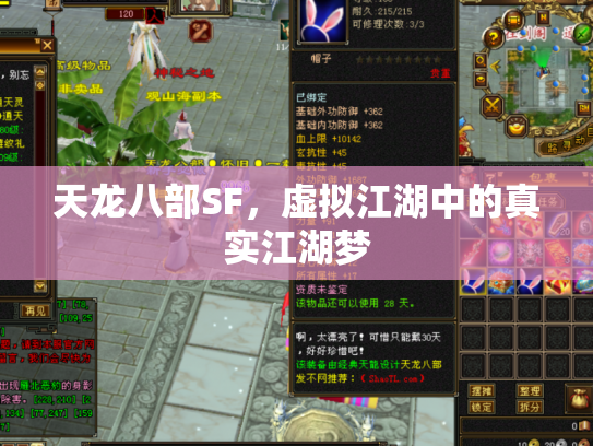 天龙八部SF，虚拟江湖中的真实江湖梦