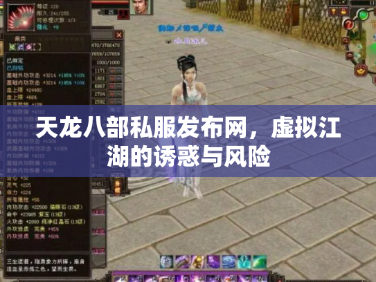 天龙八部私服发布网，虚拟江湖的诱惑与风险