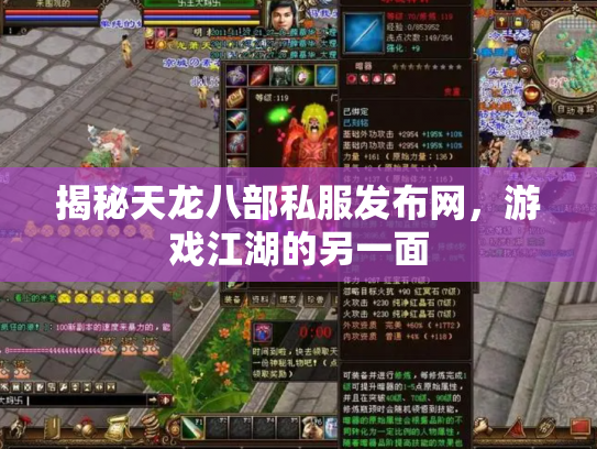 揭秘天龙八部私服发布网，游戏江湖的另一面