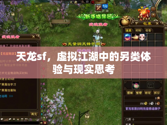 天龙sf，虚拟江湖中的另类体验与现实思考