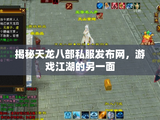 揭秘天龙八部私服发布网，游戏江湖的另一面