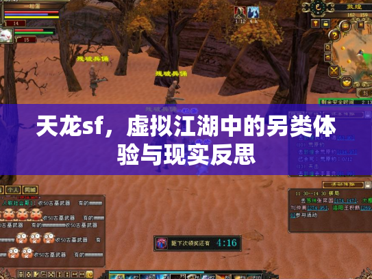 天龙sf，虚拟江湖中的另类体验与现实反思
