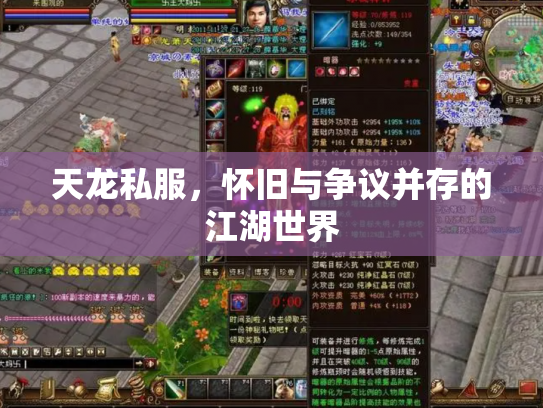天龙私服，怀旧与争议并存的江湖世界