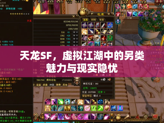 天龙SF，虚拟江湖中的另类魅力与现实隐忧