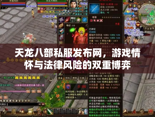 天龙八部私服发布网，游戏情怀与法律风险的双重博弈