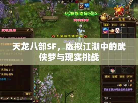 天龙八部SF，虚拟江湖中的武侠梦与现实挑战