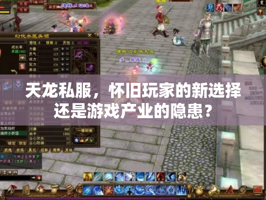 天龙私服，怀旧玩家的新选择还是游戏产业的隐患？