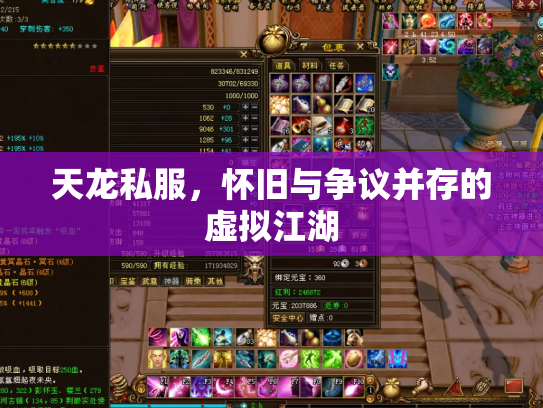 天龙私服，怀旧与争议并存的虚拟江湖
