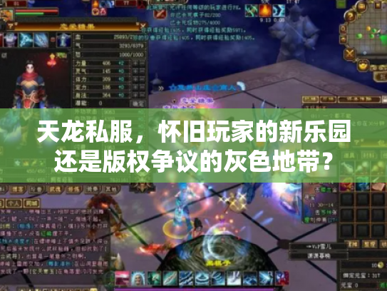 天龙私服，怀旧玩家的新乐园还是版权争议的灰色地带？