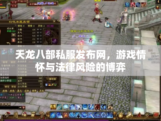 天龙八部私服发布网，游戏情怀与法律风险的博弈