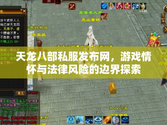 天龙八部私服发布网，游戏情怀与法律风险的边界探索
