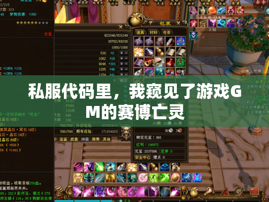 私服代码里，我窥见了游戏GM的赛博亡灵