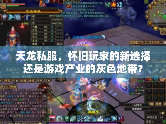 天龙私服，怀旧玩家的新选择还是游戏产业的灰色地带？