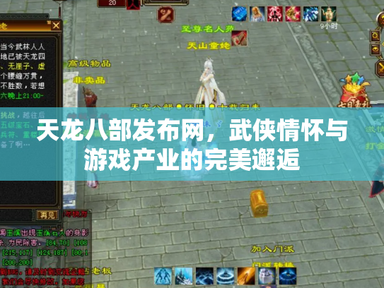 天龙八部发布网，武侠情怀与游戏产业的完美邂逅