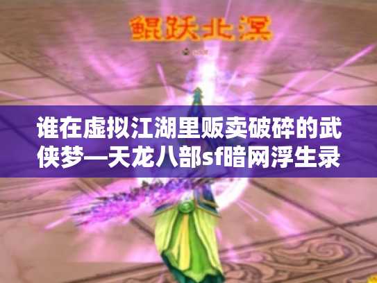 谁在虚拟江湖里贩卖破碎的武侠梦—天龙八部sf暗网浮生录