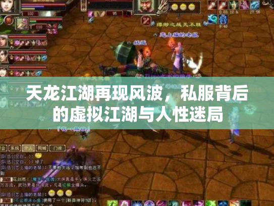 天龙江湖再现风波，私服背后的虚拟江湖与人性迷局
